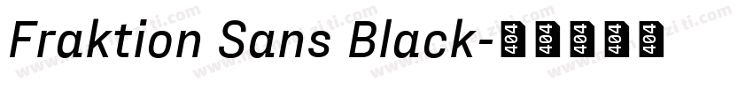 Fraktion Sans Black字体转换